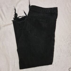 Fashion Nova Black Ripped Skinny Jeans